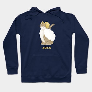 Aries cat zodiac sign Hoodie